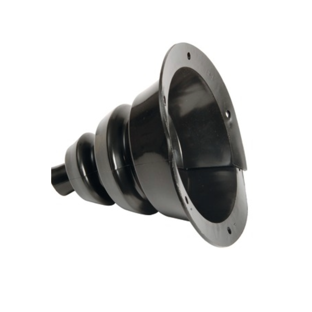 Cuffia passacavo apribile soffietto cavi nera Ø 135 mm