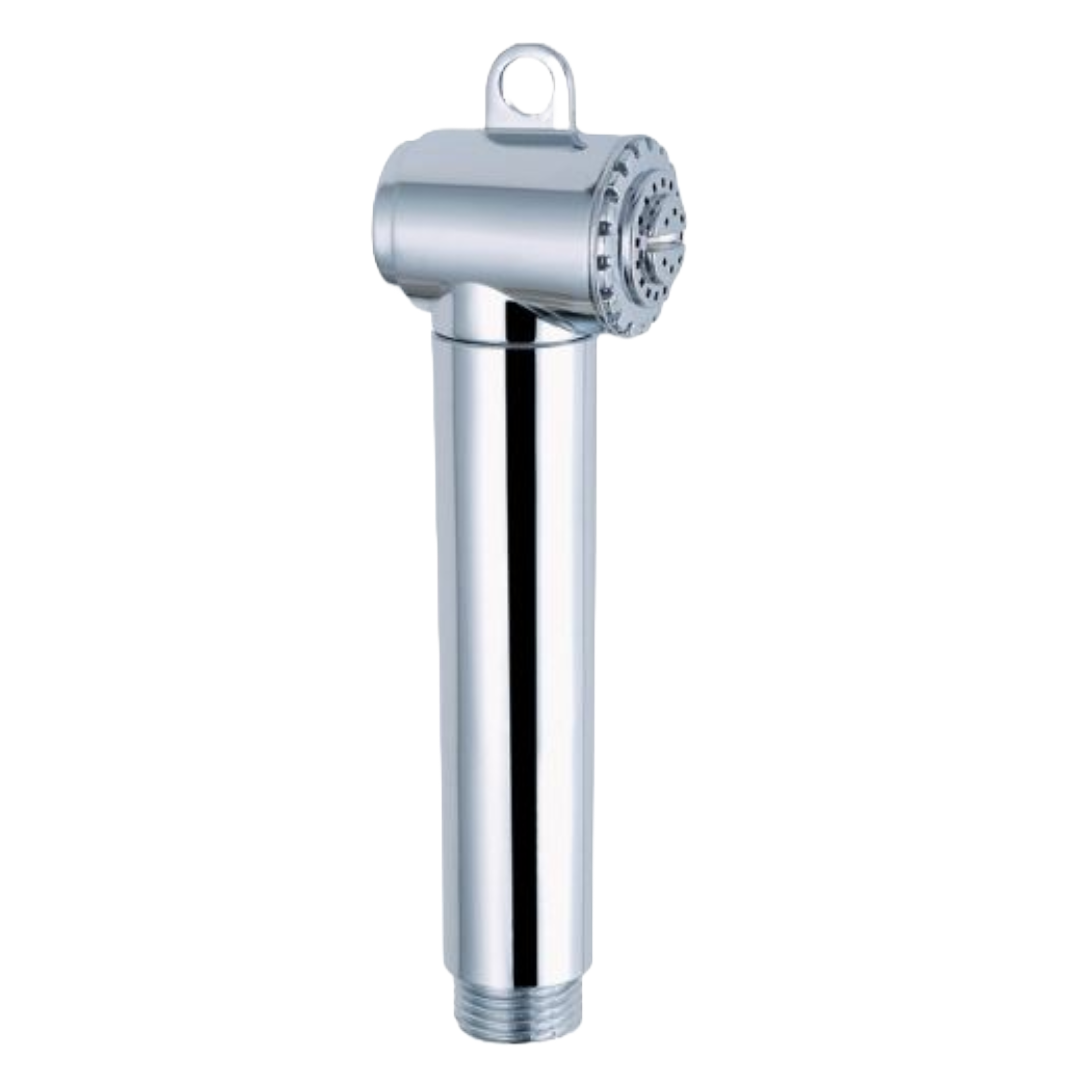 Chrome push button shower head with brass head 