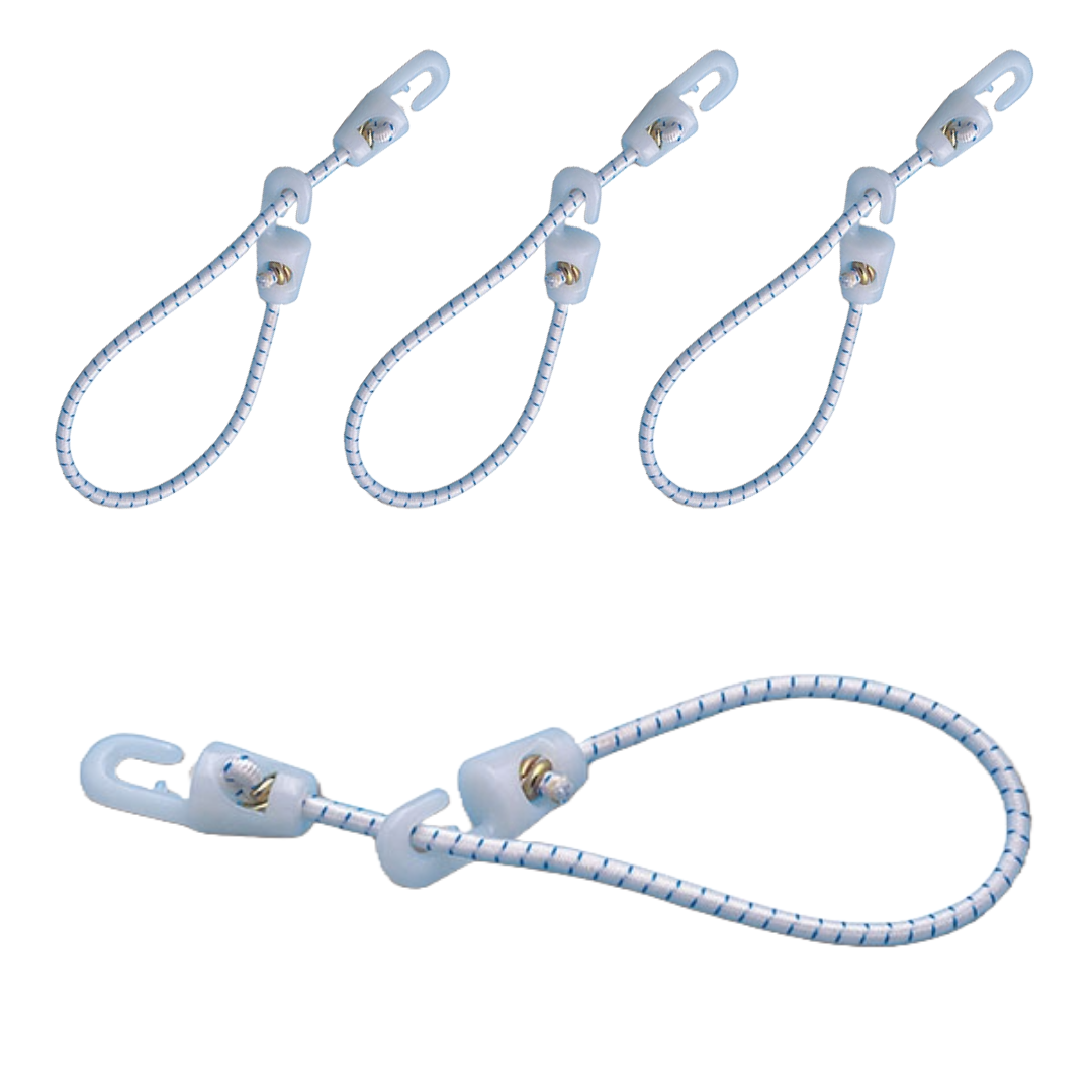 Elastici con gancetti Ø 6 x 300 mm (4 pz)