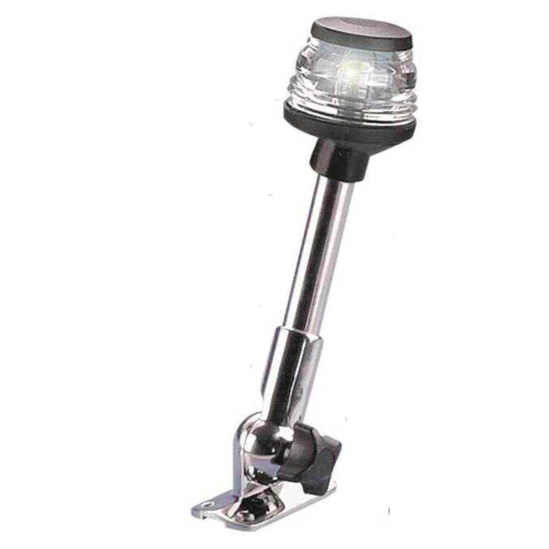 Fanale 360° su asta abbattibile inox R.I.N.A < 12 mt