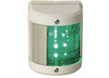 Fanali di navigazione MEDI LED 12V in plastica bianca e acciaio inox
