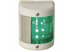 Fanali di navigazione MEDI LED 12V in plastica bianca e acciaio inox