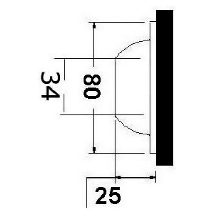 Faretto sottoplancia in acciaio inox a luce led bianca