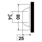 Faretto sottoplancia in acciaio inox luce led blu