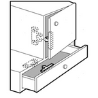 Ferma antine in nickel 45 x 8 mm