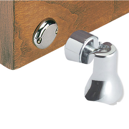 Fermaporte magnetico orientabile in ottone cromato