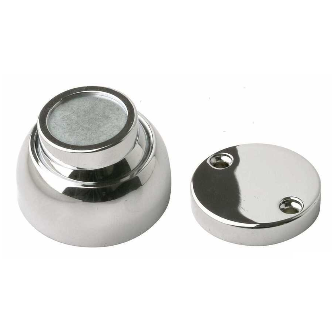 Fermaporte magnetico orientabile (20°) in ottone cromato