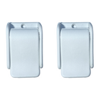 Fibbia bianca per cinghia 30 mm 2 pz
