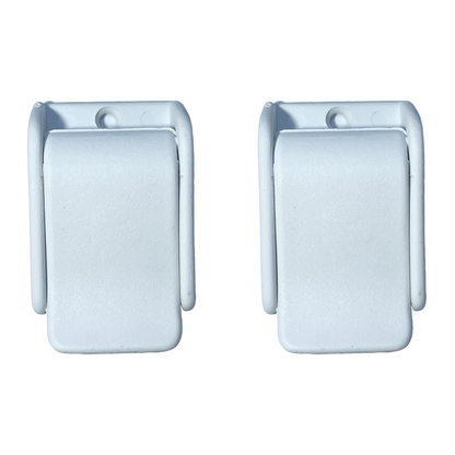 Fibbia bianca per cinghia 30 mm 2 pz