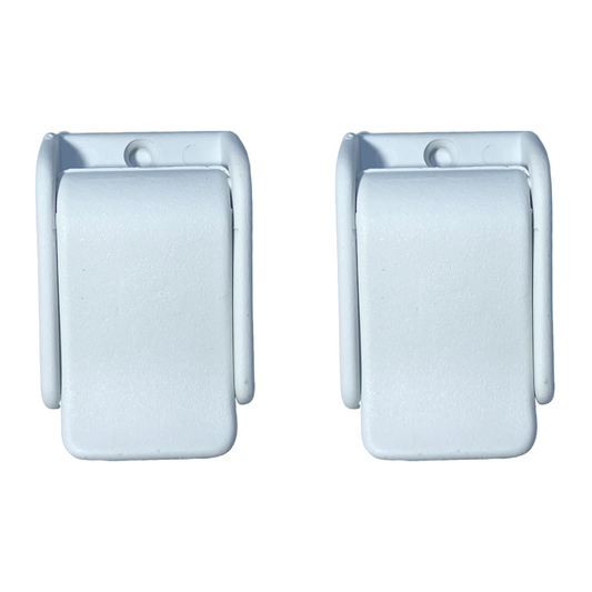 Fibbia bianca per cinghia 30 mm 2 pz