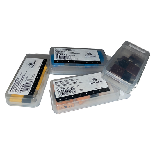 Fusibile a lama automatico reinseribile con pulsante