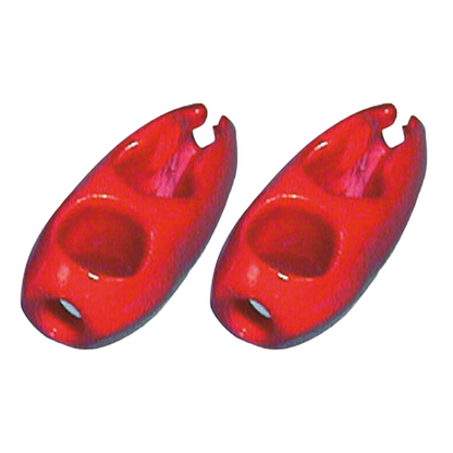 Gancetti autobloccanti rossi per elastici Ø 8 mm