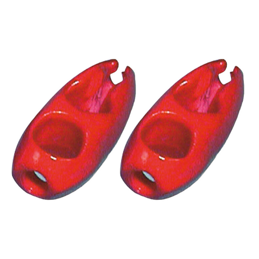 Gancetti autobloccanti rossi per elastici Ø 8 mm