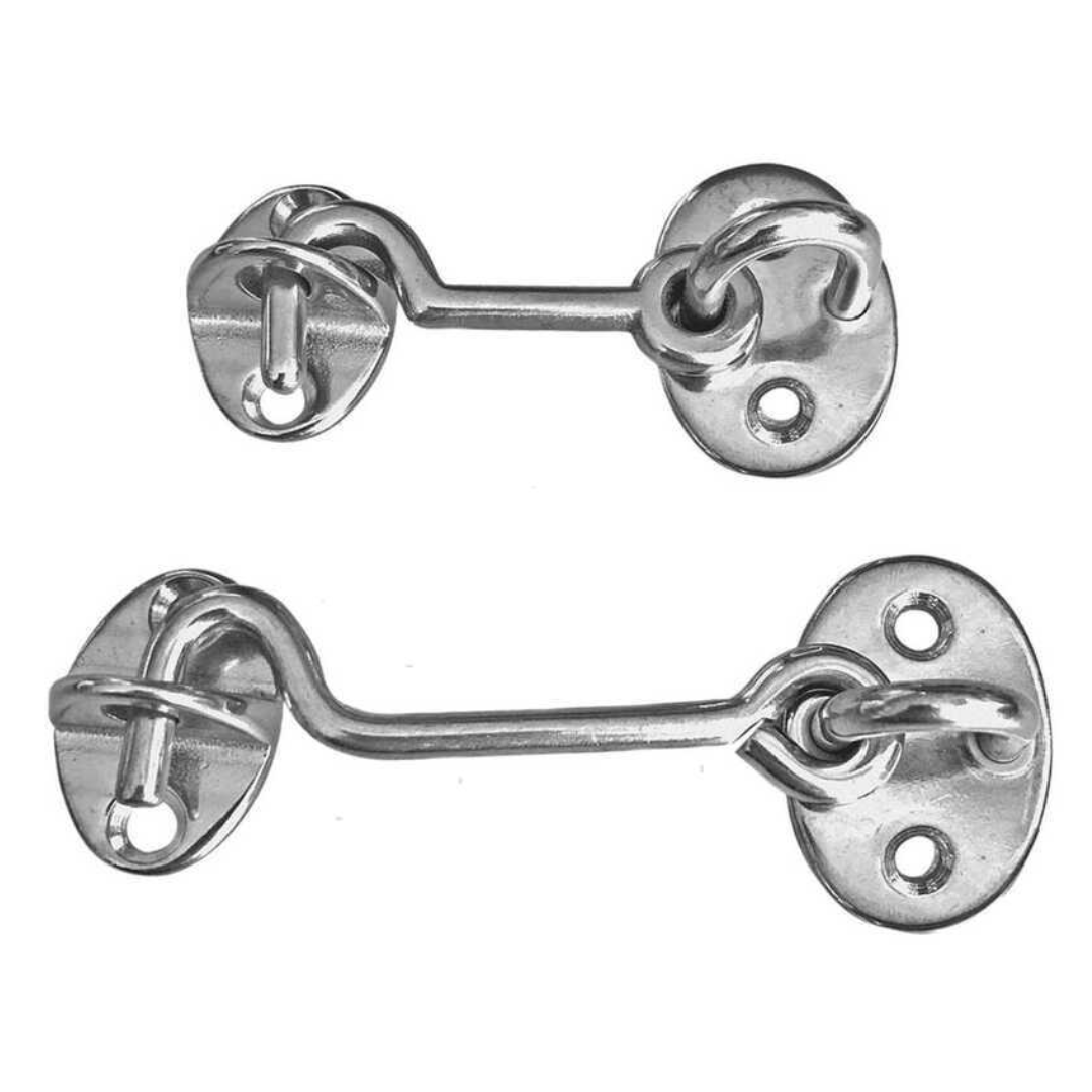 Gancio fermaporte "classico" in acciaio inox