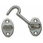 Gancio fermaporte "classico" in ottone cromato