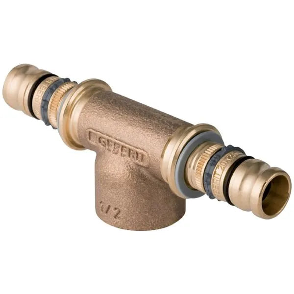 Raccordo a T Geberit Mepla in ottone Multistrato Filettato femmina