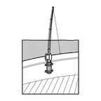 Rack portacanne 3 posti a parete in plastica