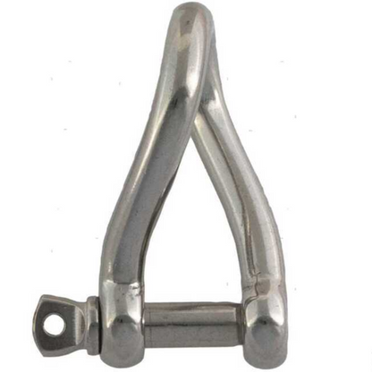 Stainless steel twisted shackle