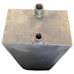 Serbatoio inox Hubmarine D1509 – dettaglio raccordi e saldature