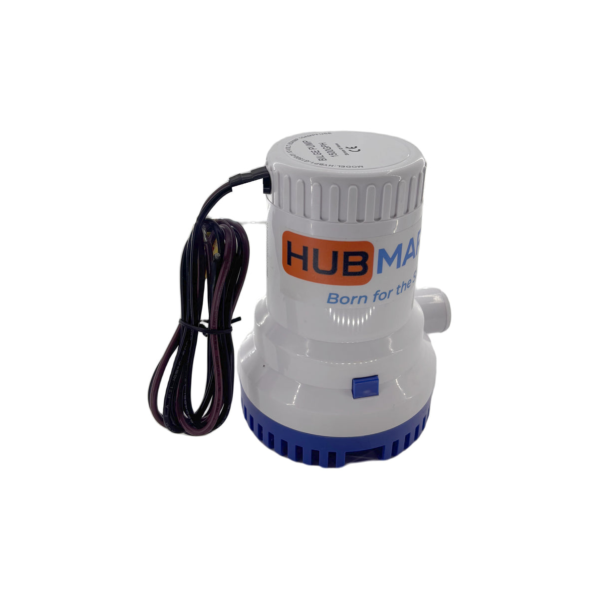 Pompa di sentina Hubmarine 1500 GPH 12V – HYBP1-G1500-01 – vista frontale