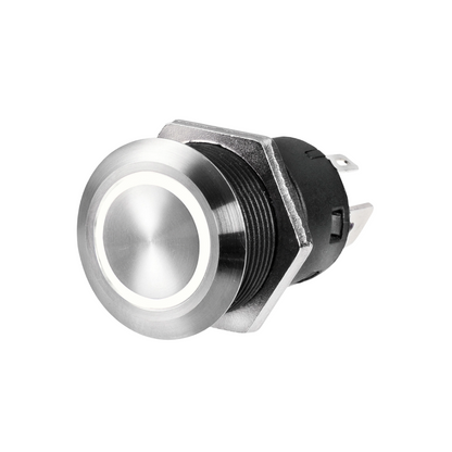 Interruttore nautico osculati inox AISI 316 IP67 con corona LED – 20A