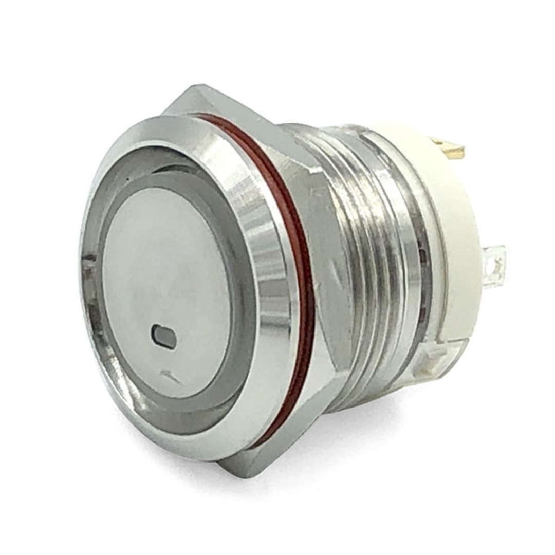 Interruttore Led 20 Amp in acciaio inox ON-OFF Blu 12-24V