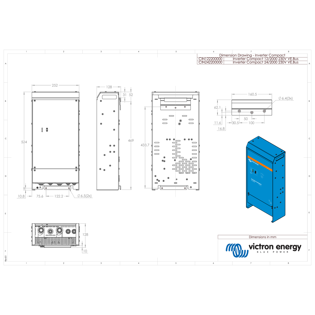 Inverter Phoenix compact 24V - 230V onda sinusoidale pura