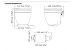 WC elettrico Jabsco Lite flush 12V con pannello