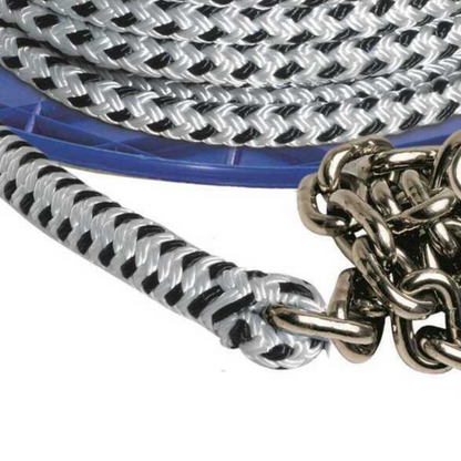 Kit ancora inox , catena calibrata Inox + treccia