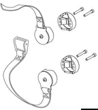 Kit cinghie di supporto a morsetto per Sup e passerelle