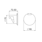 Kit contenitore doccetta con tubo 4 metri bianco