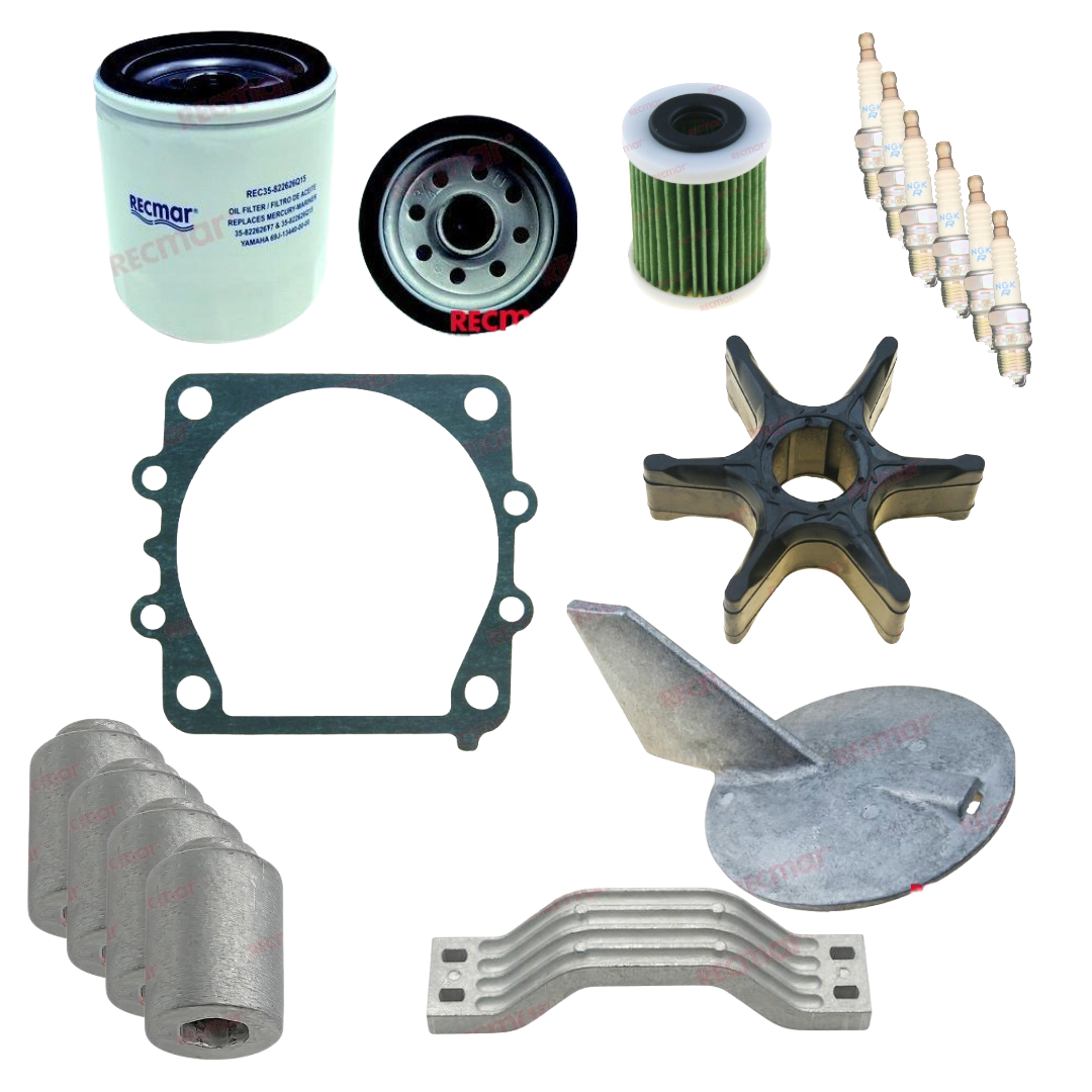 Kit Tagliando per Fuoribordo Yamaha Selva Grey Fin whale  V6 3.3L (F200 / F225 / F250) 2009