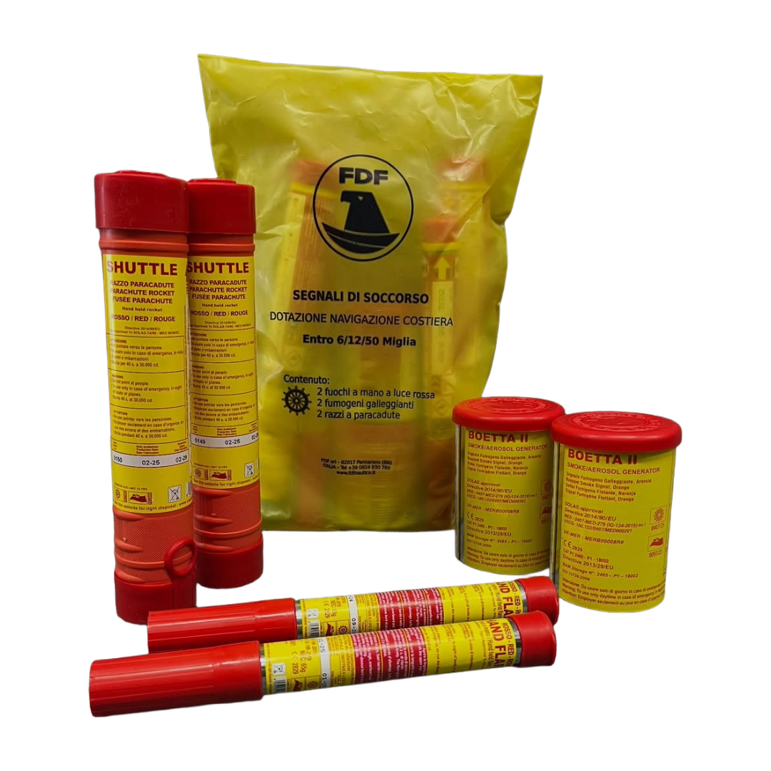 Kit segnali di soccorso entro 50 miglia 2026