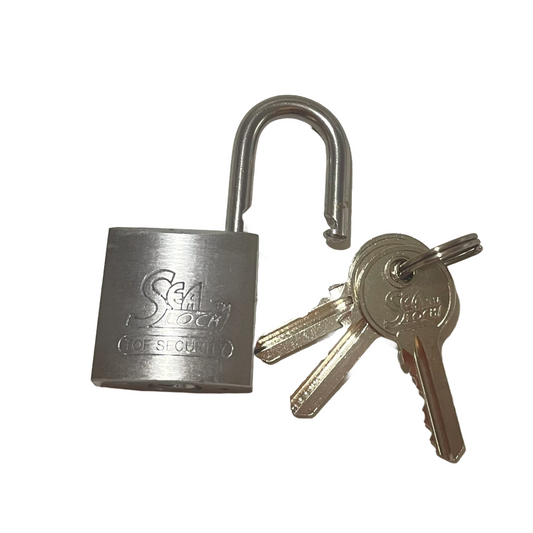 Set 3 lucchetti in acciaio inox SeaLock 30 mm