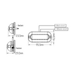Luce in acciaio inox subacquea di poppa blu 12/24 Volts