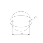 Luce di fonda LED 12V 110 mm per imbarcazioni <20 metri