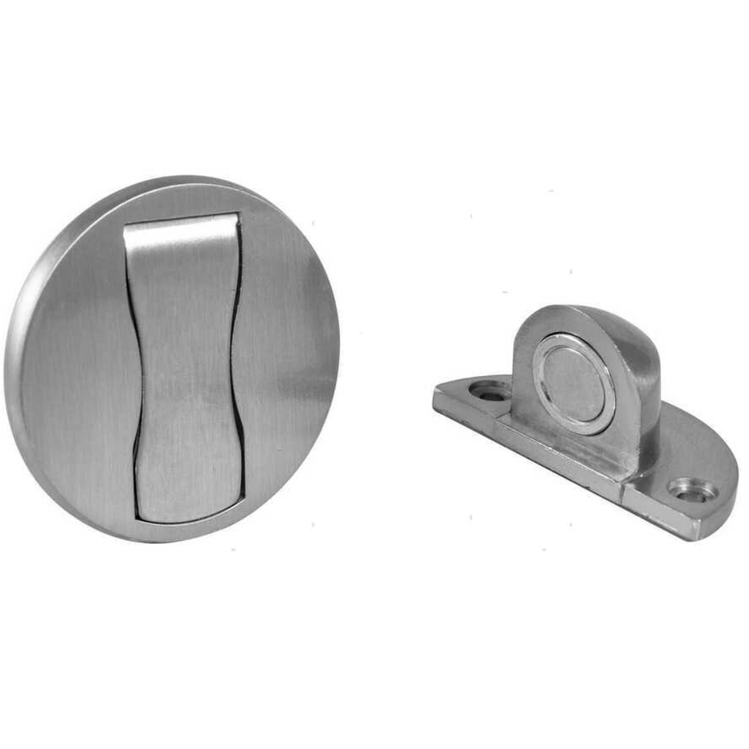 Fermaporte magnetico in acciaio inox satinato