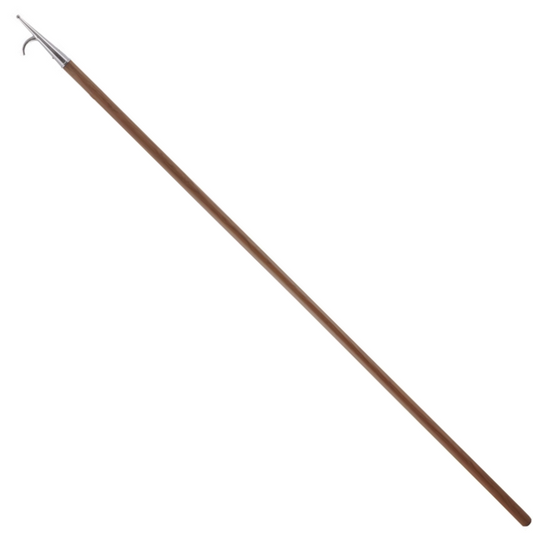 Mezzo marinaio 210 cm in legno con gancio ottone cromato