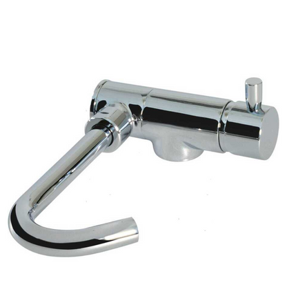 Compact swivel foldable mixer for bathroom, kitchen, boat