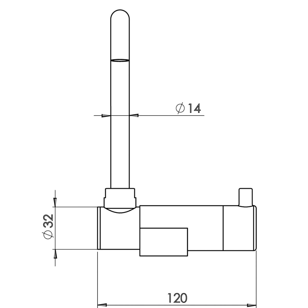Compact swivel foldable mixer for bathroom, kitchen, boat