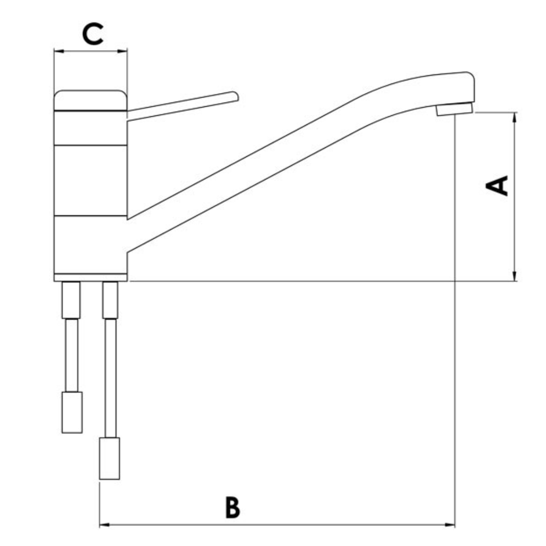 Rubinetto miscelatore per lavello
