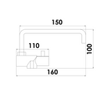 Rubinetto miscelatore abbattibile canna profonda