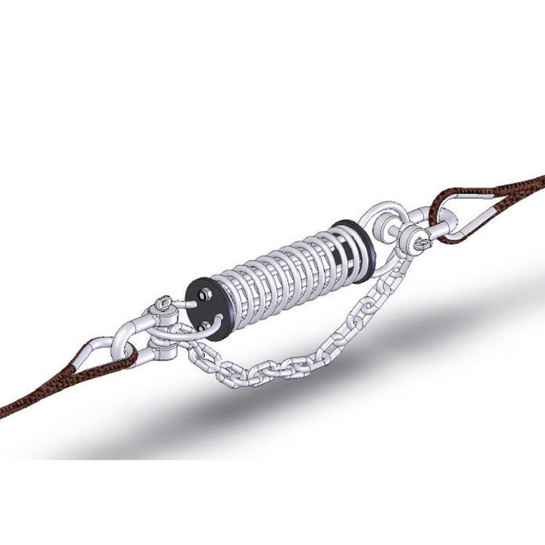 Molla ormeggio silenziata in acciaio inox alta resistenza