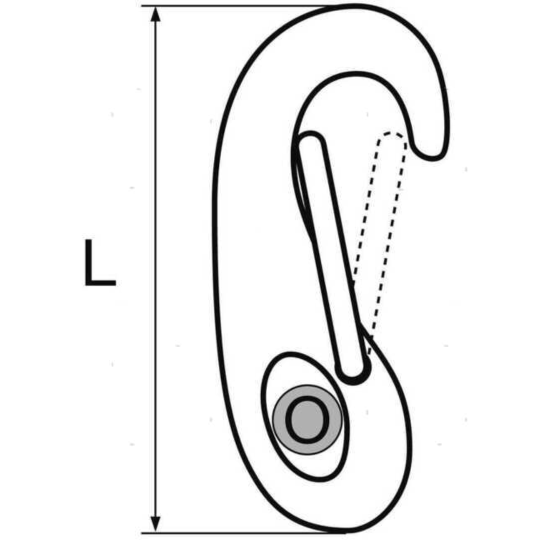 Moschettone inox da fiocco