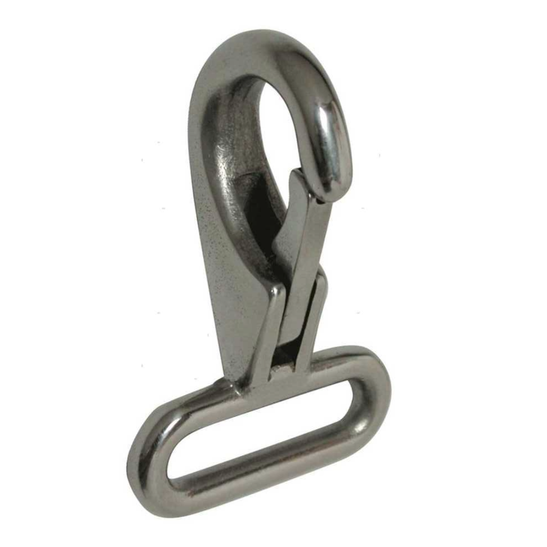 Moschettone inox passa cinghia da 25 mm