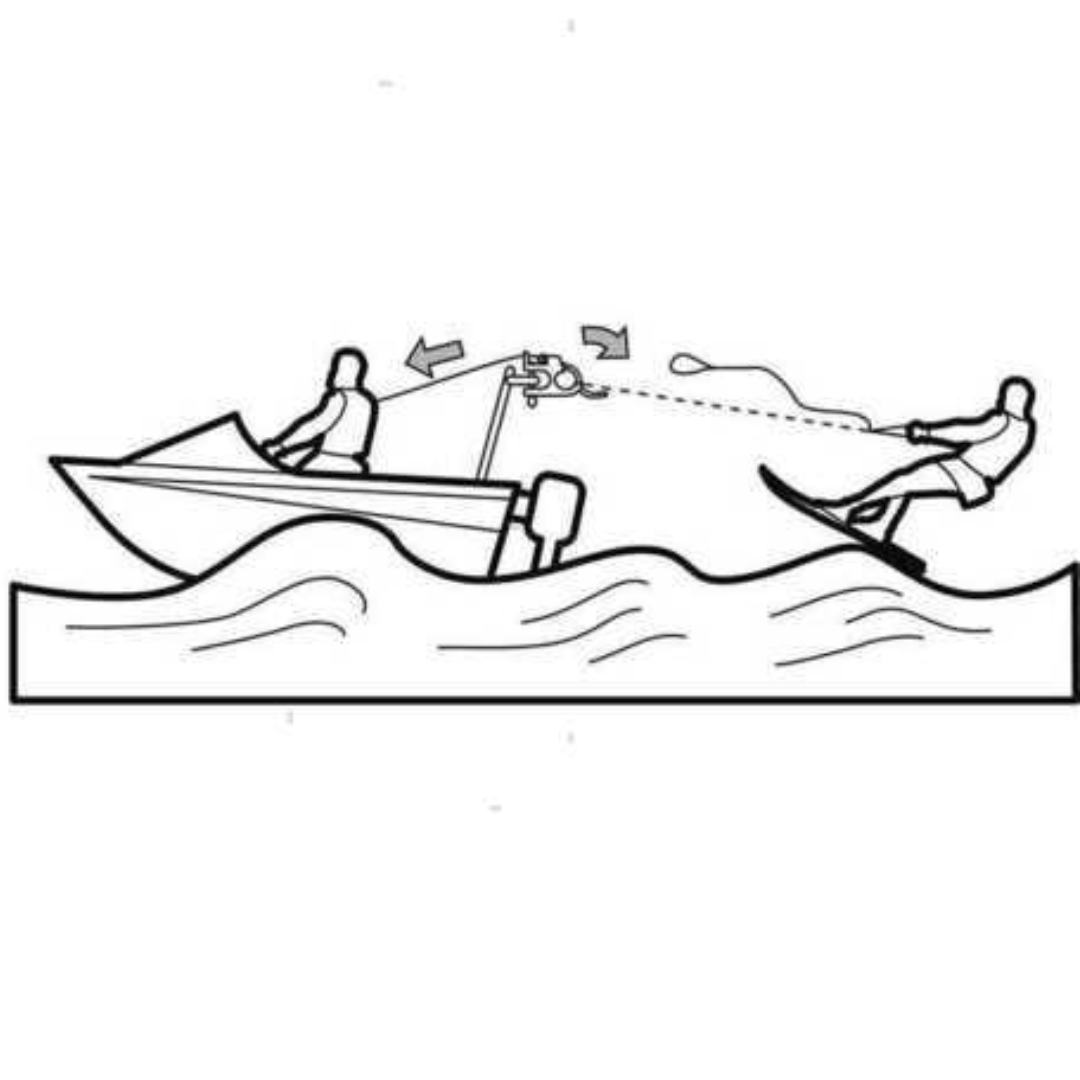 Moschettone da sci nautico conforme R.I.N.A.
