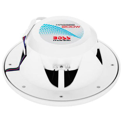 Altoparlanti marini full range da 6,5" a 2 vie da 200 W, RGB - Boss marine -