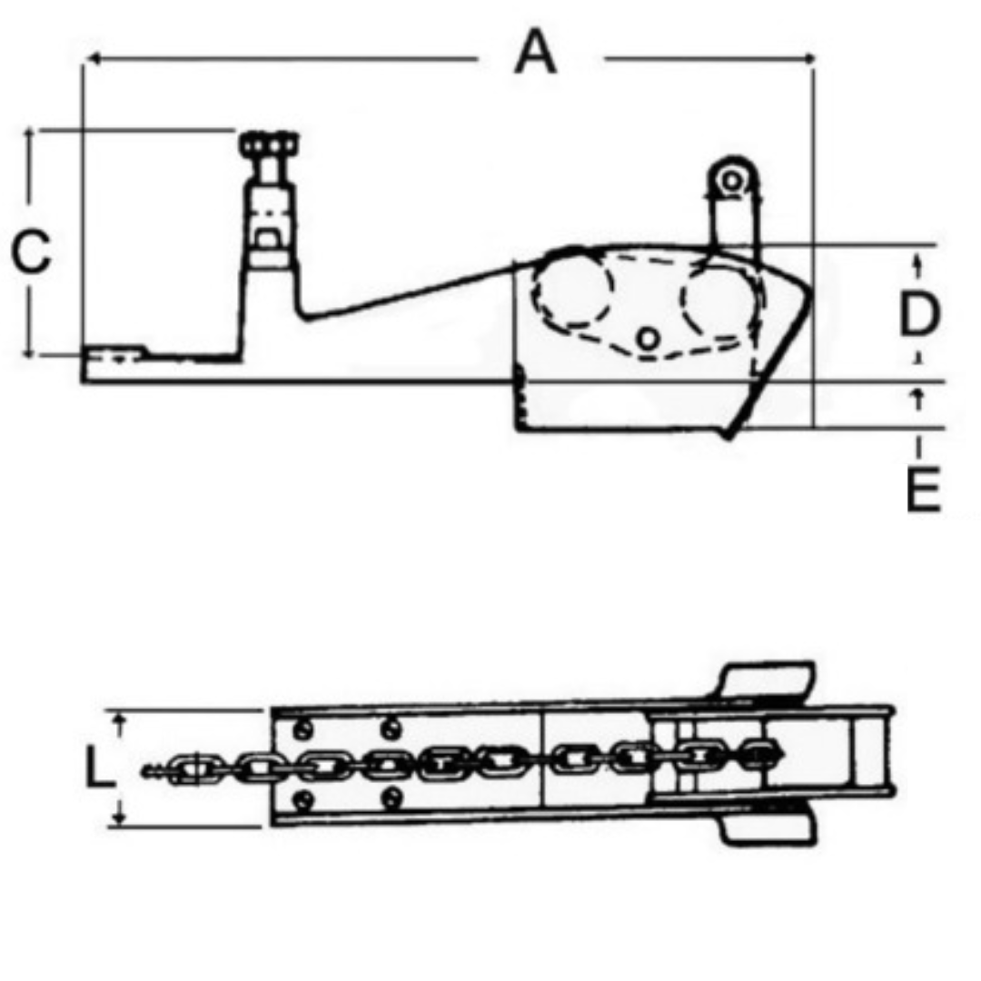 Musone a ribalta in alluminio anodizzato