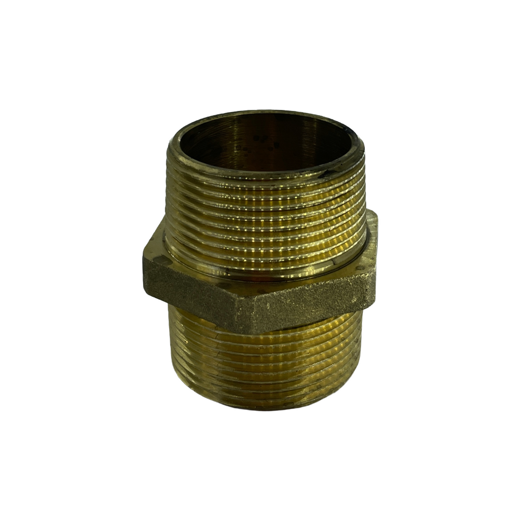 Nipplo Doppio Maschio/Maschio in Ottone (Raccordo Diritto)