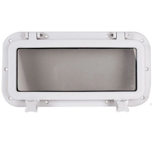 Oblò rettangolare 20 x 40 cm apribile vetro temprato